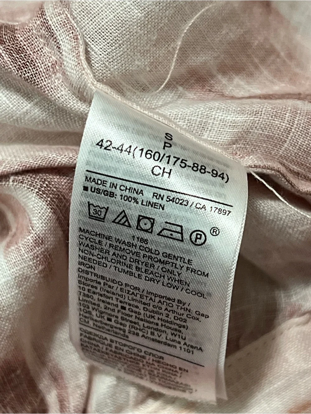 Banana Republic Zebra Linen Set